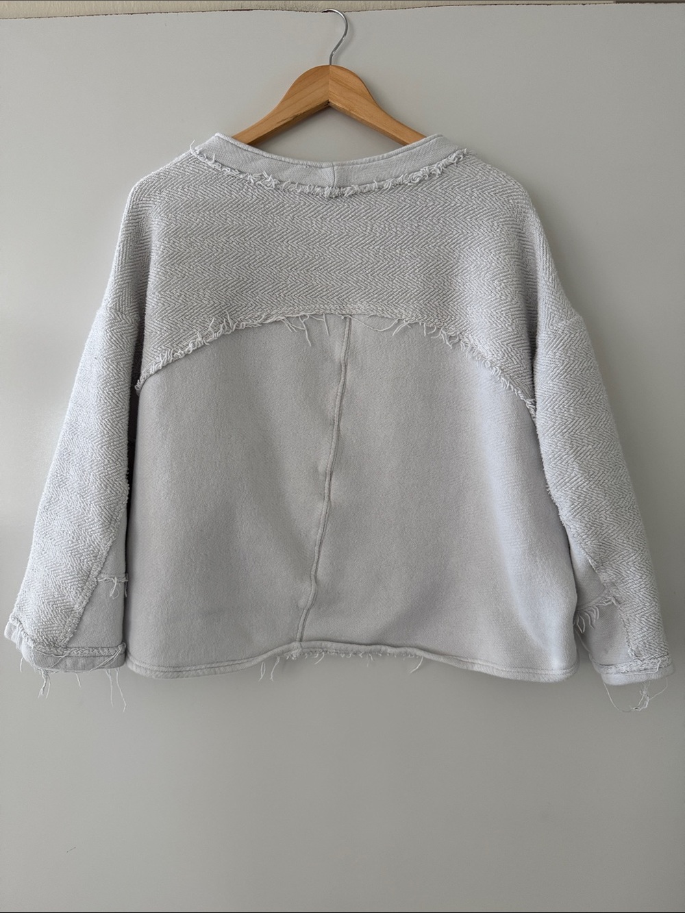 Free People Beach Dweller Pullover Womens Large Light Blue - Picture 4 of 6